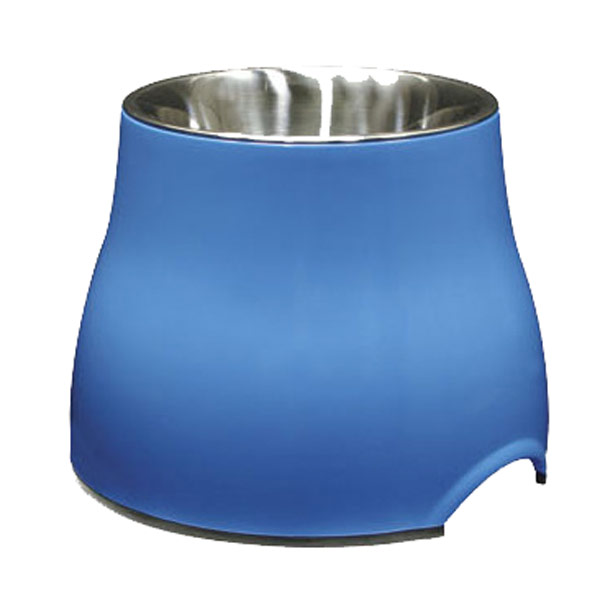 Dogit Elevated Dish with Stainless Steel Insert Large 900ml Blue