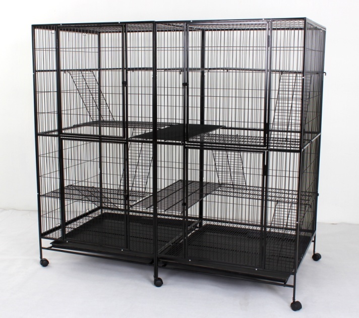 Steel Cat Cage 635 with 4 Doors & 6 Platforms