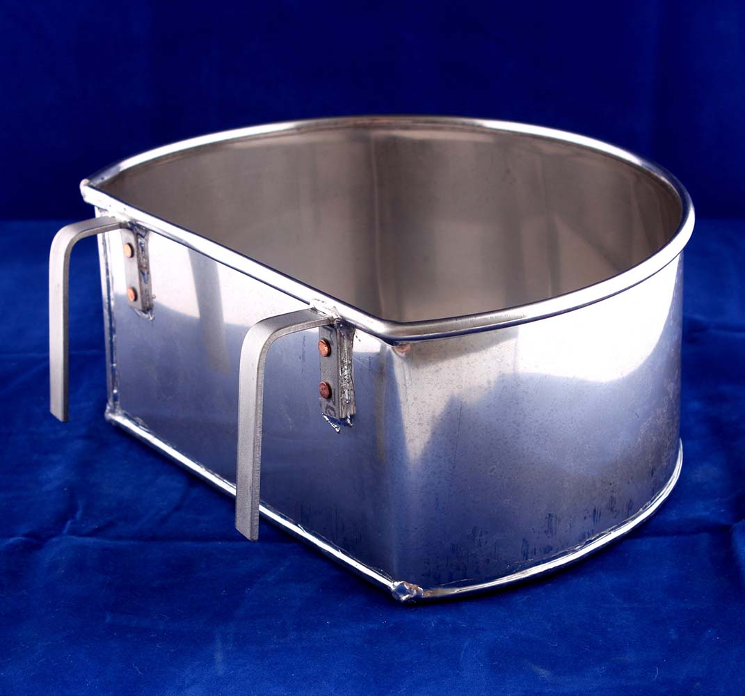 Stainless Steel D-Shape Bowl 9 Inches 6609