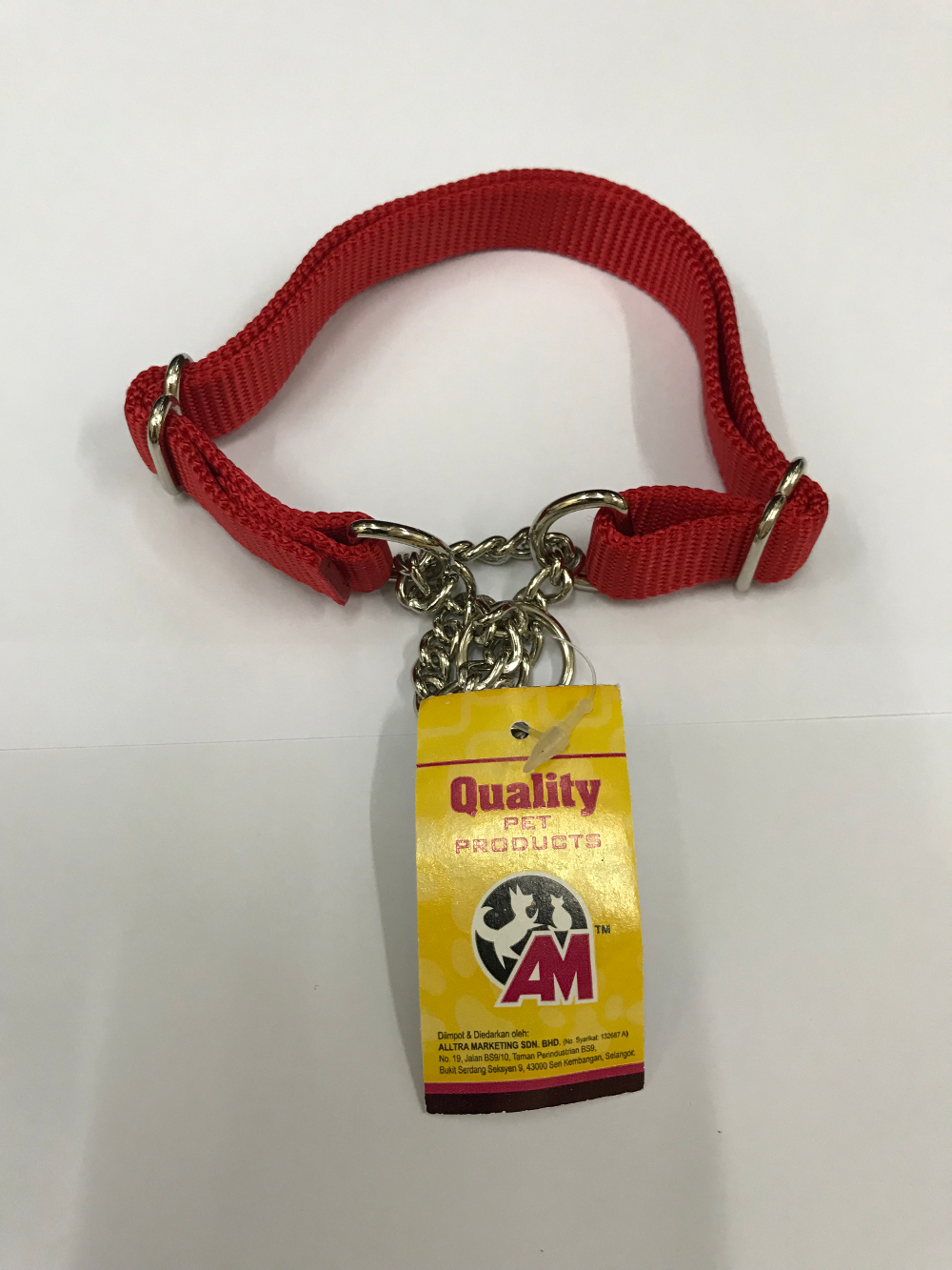 Nylon Training Chain for Medium Dog 20mm width 14in to 22in Red