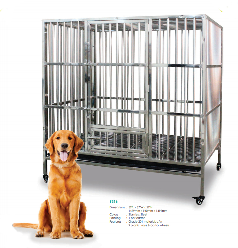 Stainless Steel Dog Cage SSC9316