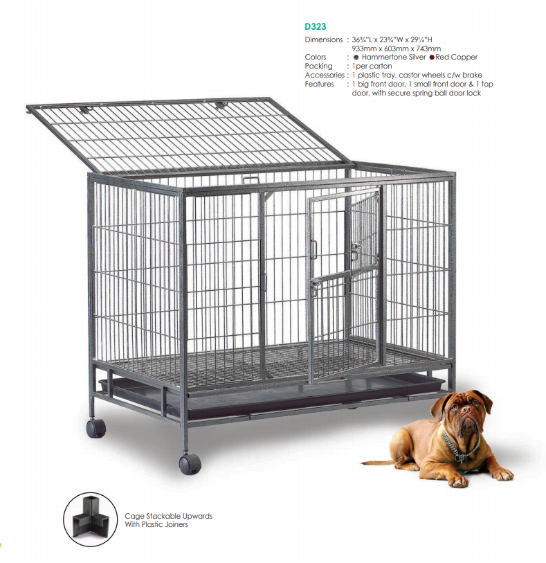 Steel Dog Cage D323