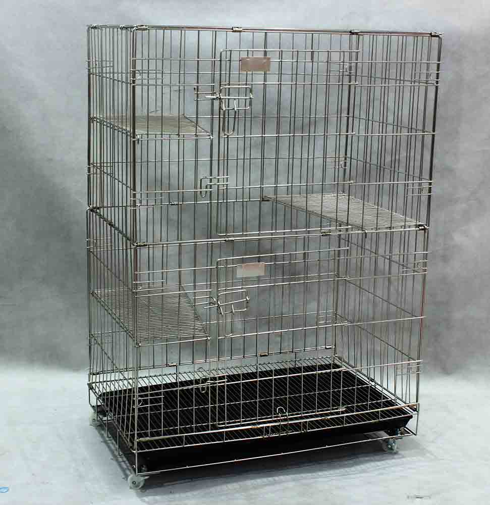Collapsible Stainless Steel Cat Cage SCC201