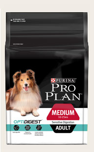 Purina ProPlan ADULT MEDIUM SENSITIVE DIGESTION WITH OPTIDIGEST 12Kg