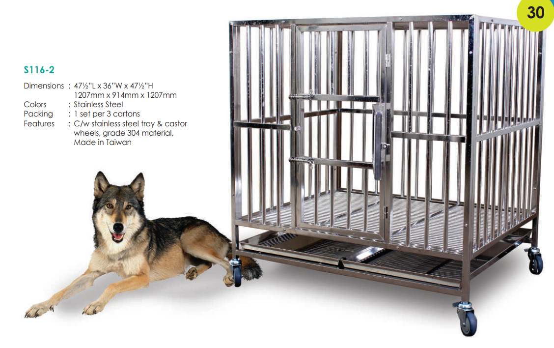 Stainless Steel Dog Cage S1162 (304 Material)