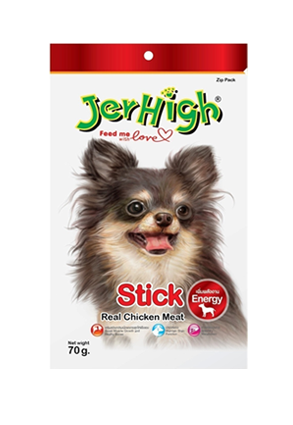 JerHigh Stick Chicken Flavor Premium Dog Treats 70g x 12 Packs