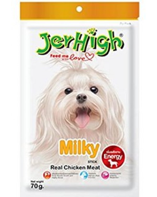 Jerhigh Milky Stick Premium Dog Treats 70g 12 Packs
