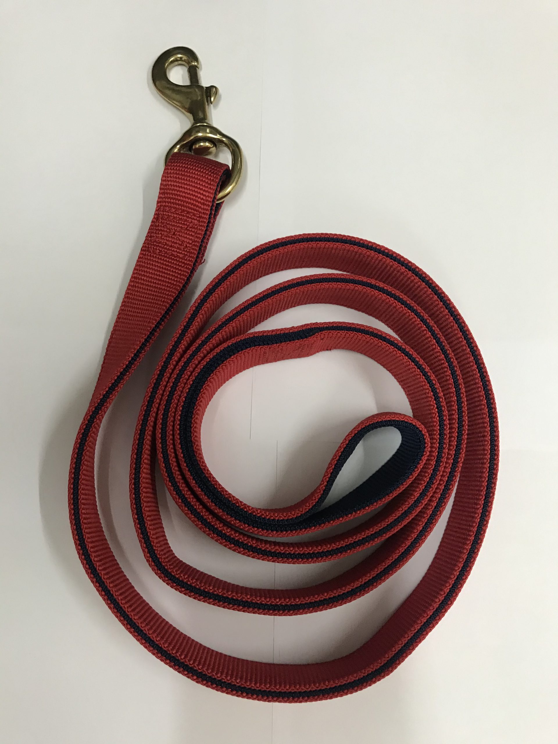 Dog Training Nylon Leash 25mm x 5 Feet  3-Layers (Flat) Large and Medium Breed Red